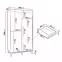 Súprava zásuviek (2KS) 100 Dub Artisan/čierna,3