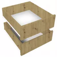 Súprava zásuviek (2KS) 250 Dub Artisan/čierna