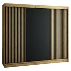 Skriňa Lamelo 250 Dub Artisan/čierna
