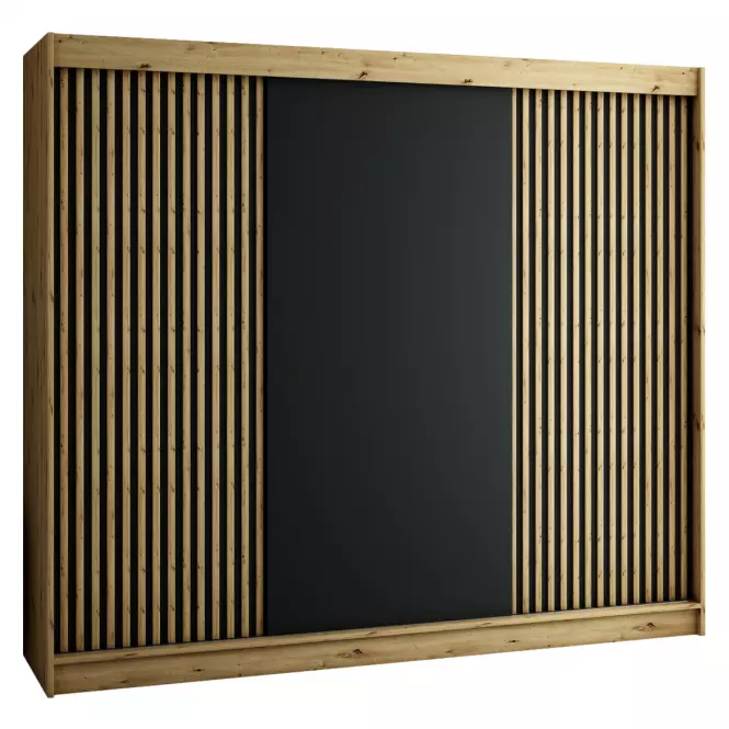 Skriňa Lamelo 250 Dub Artisan/čierna