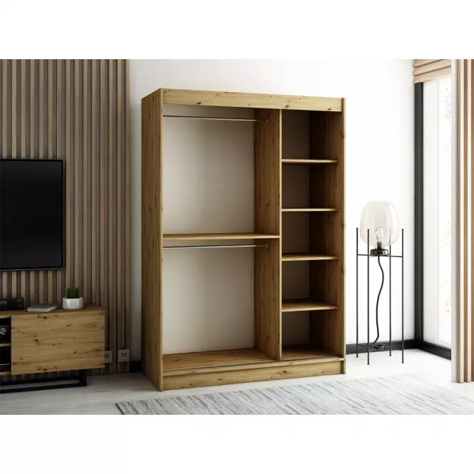Skriňa Lamelo 1 150 Dub Artisan/čierna,6