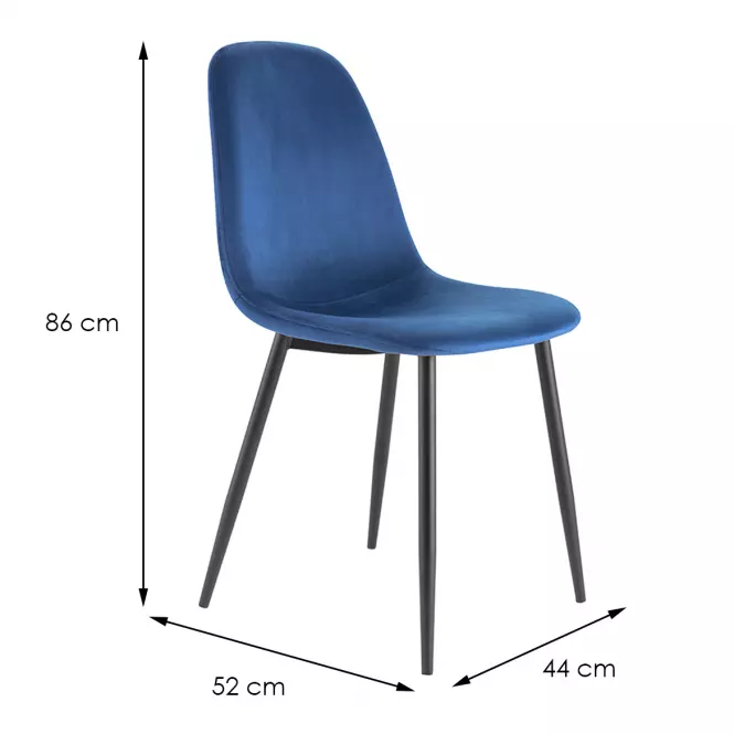 Stolička Billy Dc-4724 Navy Blue