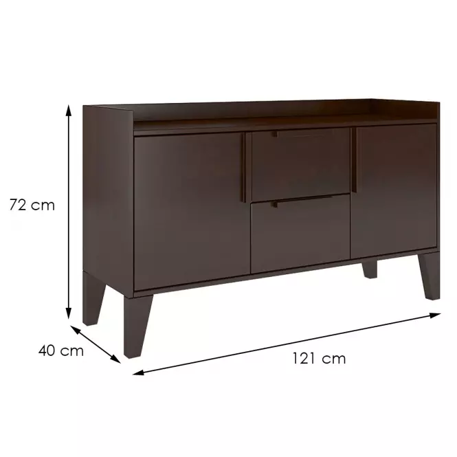 Komoda drevená buk SKANDICA AGAVA palisander,2
