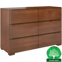Komoda drevená buk 6s Skandica Sparta Orech