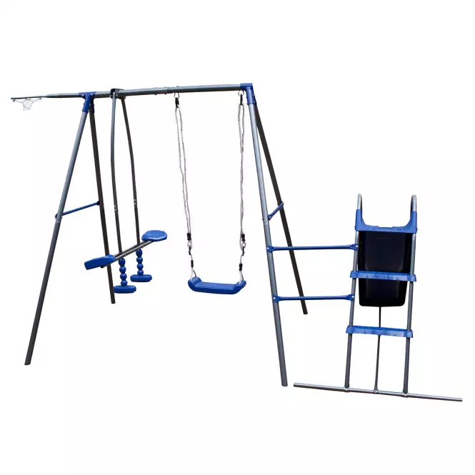 Kovová hojdačka Tymek modrá,7