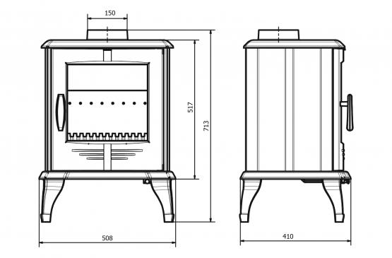 Krbové kachle P8 7.9kW  Eko