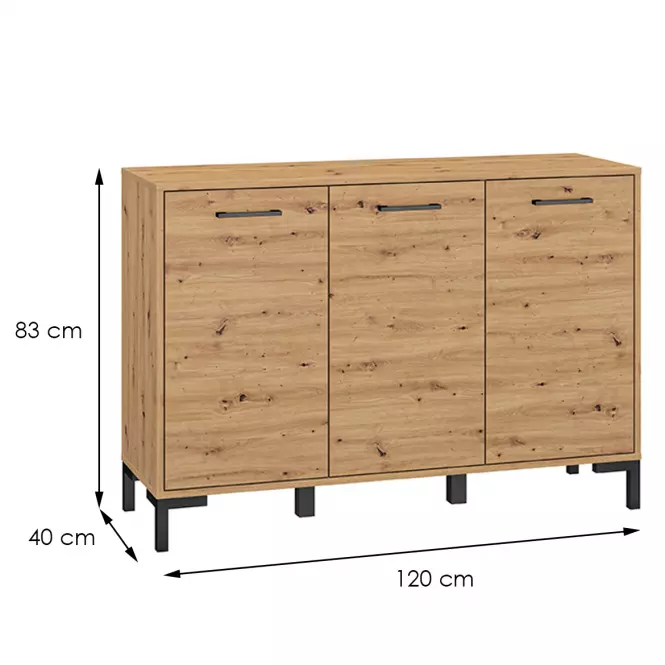 Komoda Nevio 10 Dub Artisan,2