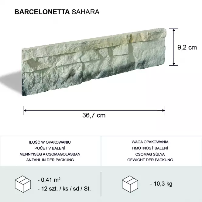 Betónový Obkladový Kameň Barcelonetta,6