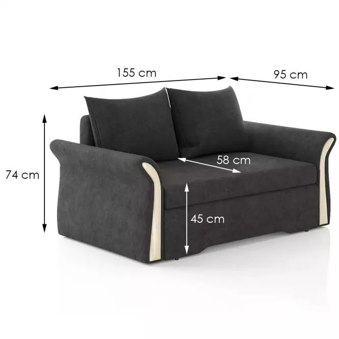 Pohovka Nata Fantasy Velvet 315,5