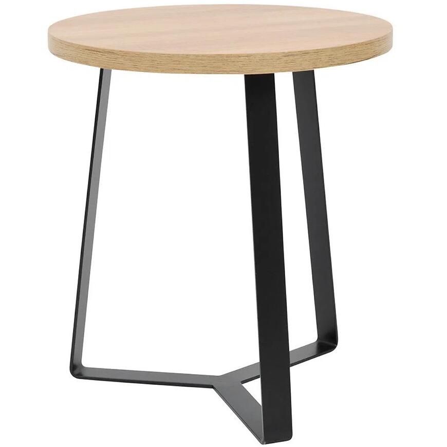 Konferenčný stolík Madox 45x50 prírodné/kov