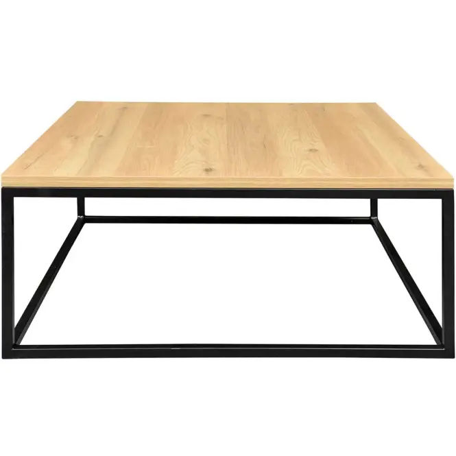 Konferenčný stolík Lennox 85x85x36 prírodný/kov