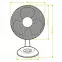 Ventilátor stolný 9” VO0020 Biely,3