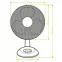 Ventilator stolny 9” VO0021 Čierna,3