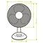 Ventilator stolny 9” VO0021 Čierna,3
