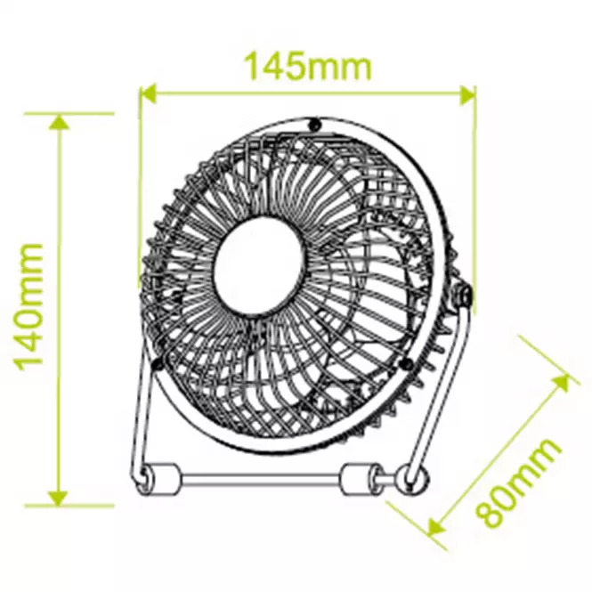 Ventilátor VO0659 USB 2,5W