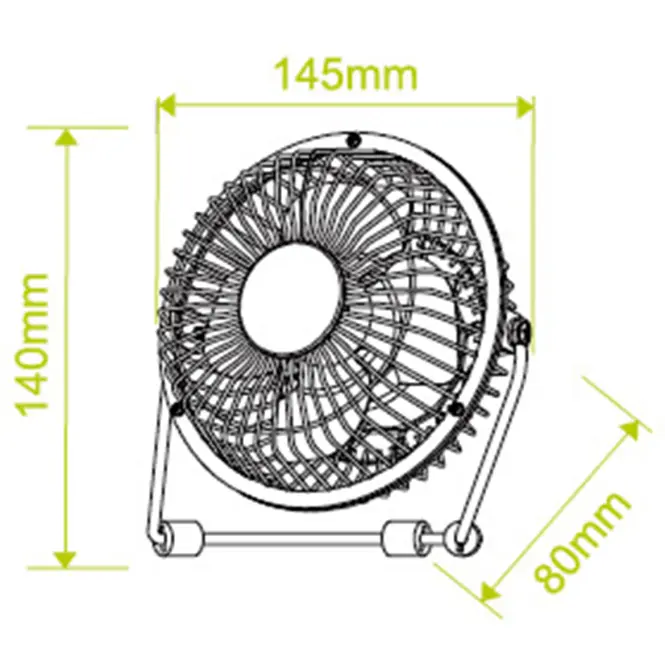 Ventilátor VO0659 USB 2,5W,3