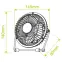 Ventilátor VO0659 USB 2,5W,3