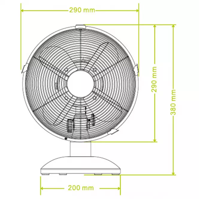 Ventilátor plastový 21,5” VO0230
