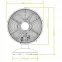 Ventilátor plastový 21,5” VO0230,3