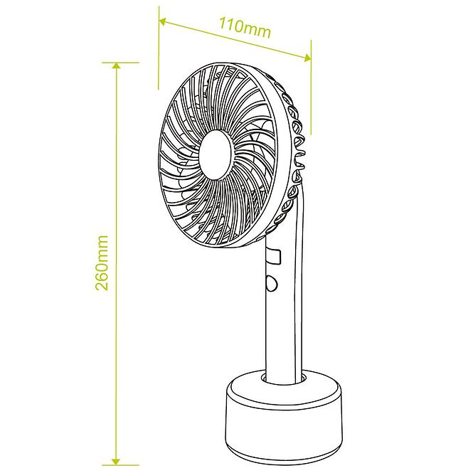 Mini Ventilator VO2225 prenosny