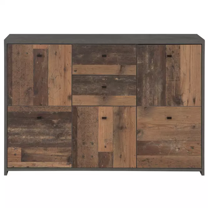 Komoda Best Chest Old Wood Vin/betón,4