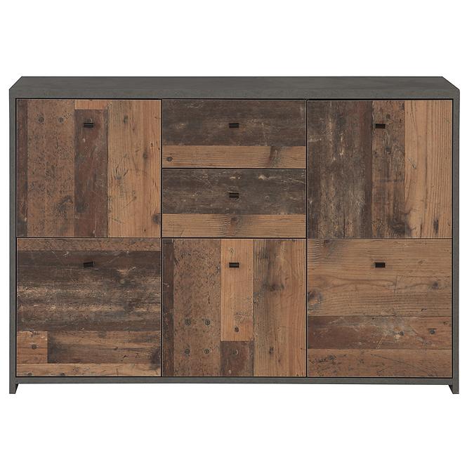 Komoda Best Chest Old Wood Vin/betón,4