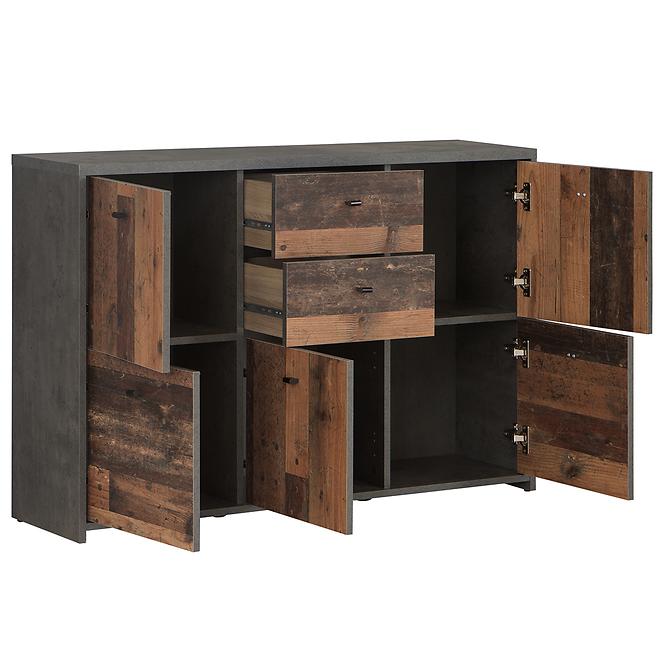 Komoda Best Chest Old Wood Vin/betón