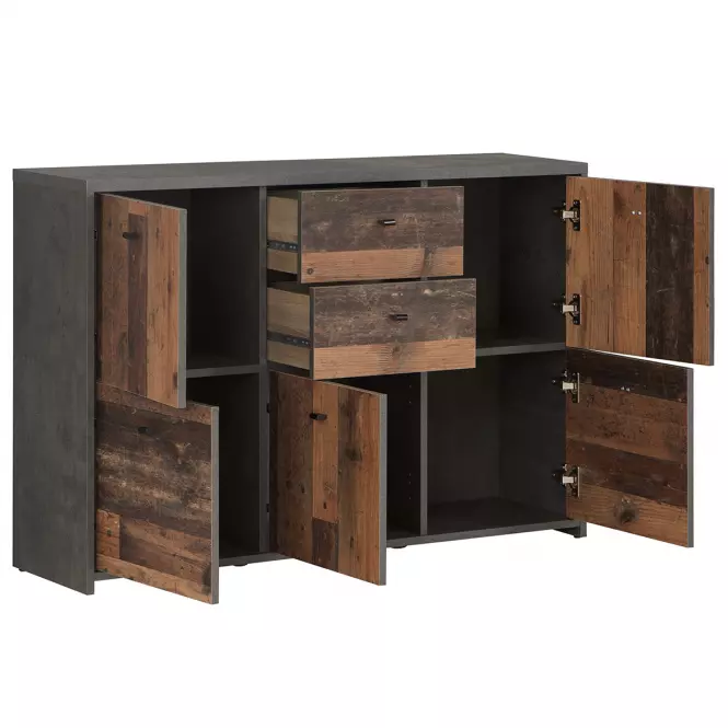 Komoda Best Chest Old Wood Vin/betón,5