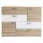 Komoda Skive Dub Sonoma/Biely,4