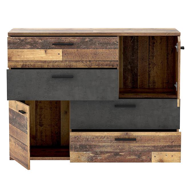 Komoda Skive Old Wood Vintage/betón