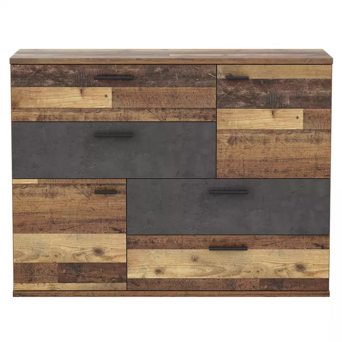 Komoda Skive Old Wood Vintage/betón,6