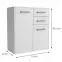 Komoda Scala 2D2S Biely,2