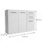 Komoda Scala 3D2S Biely,2