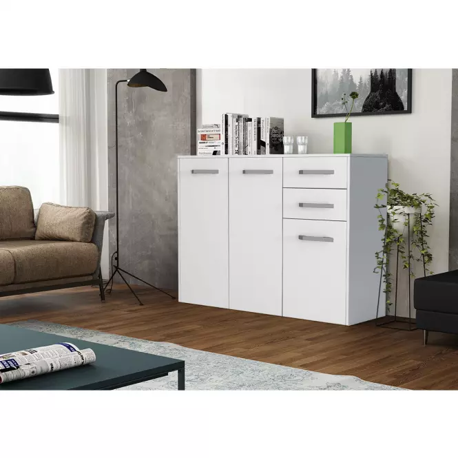 Komoda Scala 3D2S Biely,3