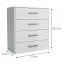 Komoda Scala 4S Biely,2
