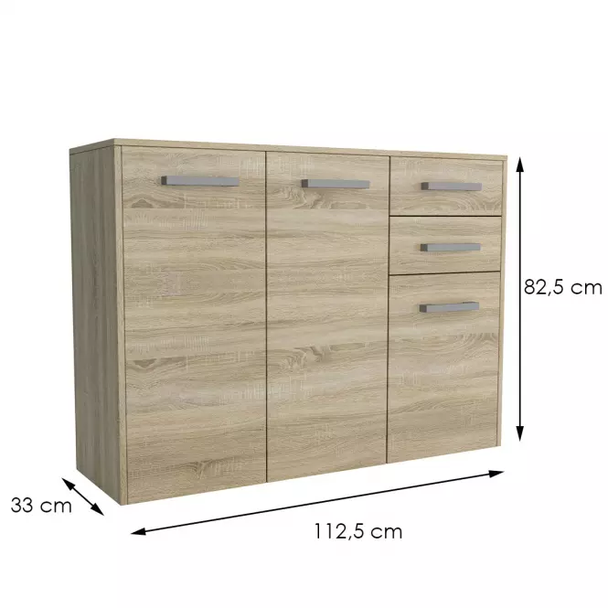 Komoda Scala 3D2S Sonoma,2