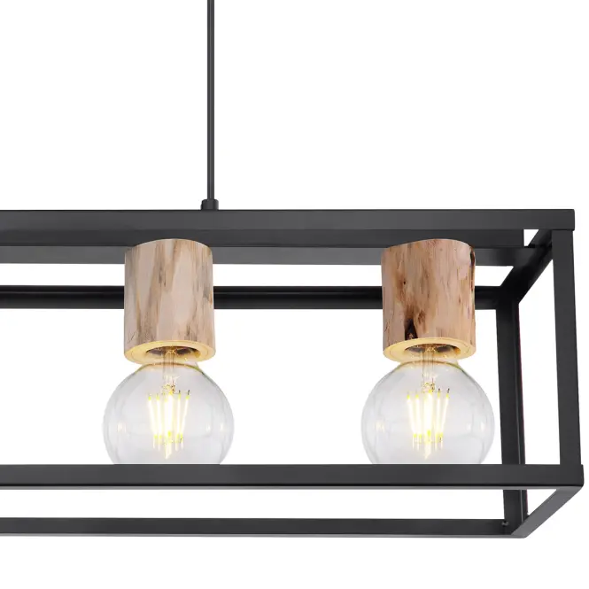 Lampa 15476-4H čierna-zlatá LS4,5