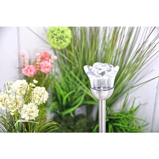 Solárna lampa Kvet ST80090