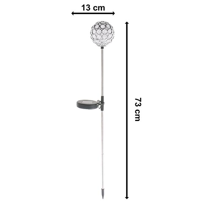 Solárna lampa guľa ST80027 RGB