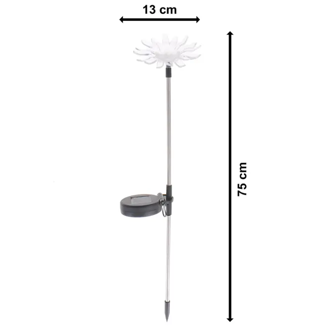 Solárna lampa kvety MIX A2143,8