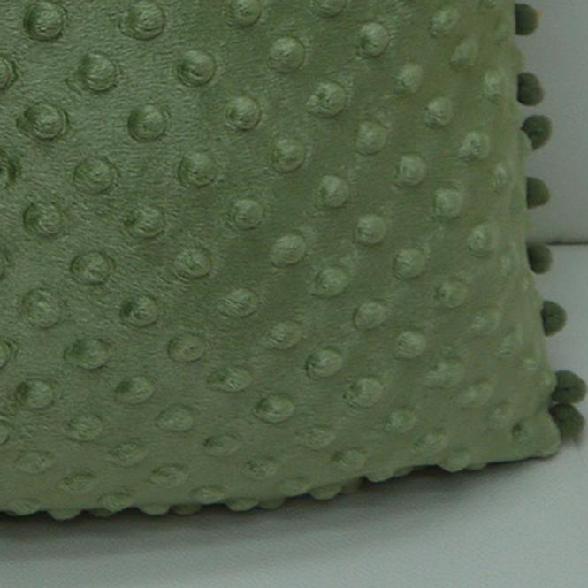 Obliečka na vankúš s brmbolcami (2) 45x45 zelená
