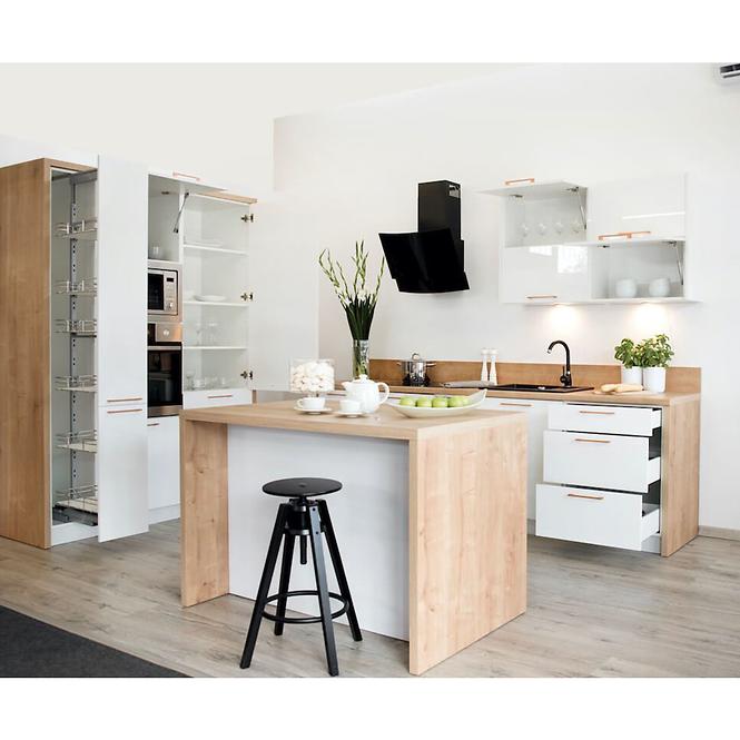 Kuchynská skrinka Oscar W60/68 Slim PL s čiernym digestorom B