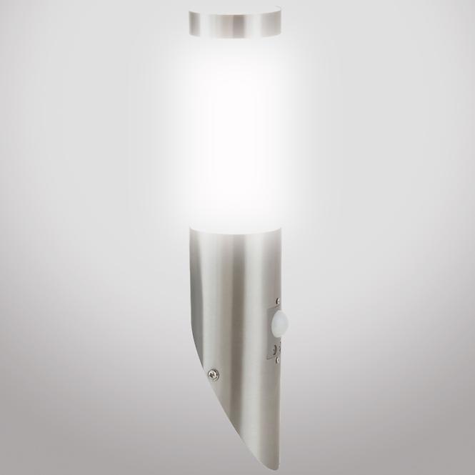 Nastenná záhradná lampa INOX 8263 LP451