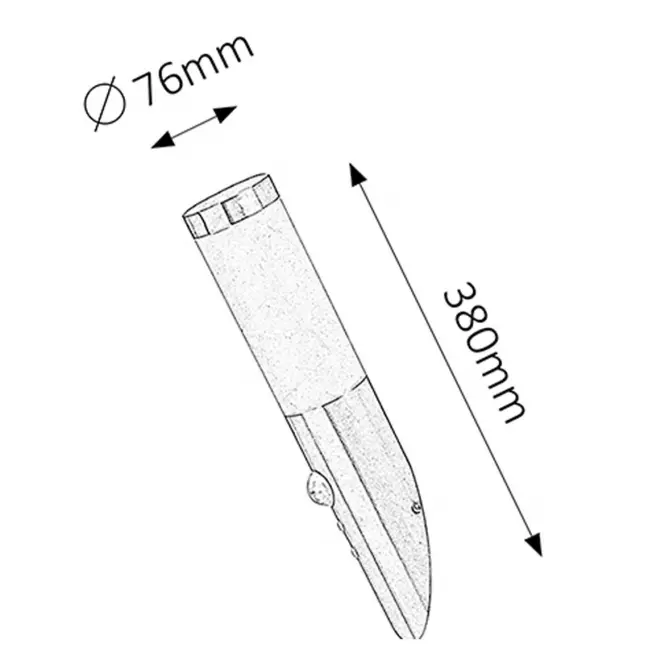 Nástenná záhradná lampa INOX 8263 LP451,4