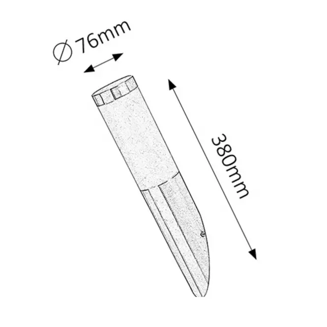 Nastenná záhradná lampa INOX 8261 K1