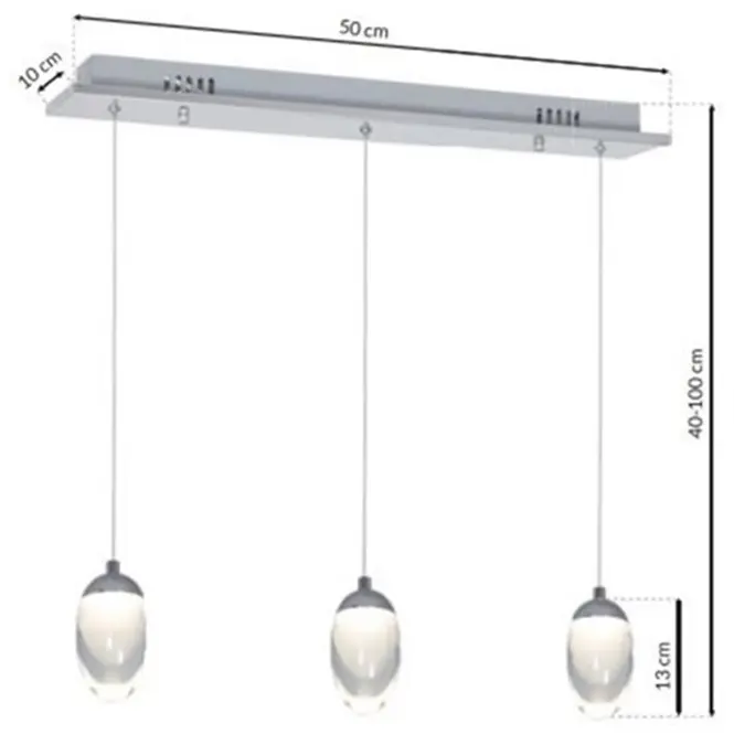 Luster LED ML428 Ovo LW3,3