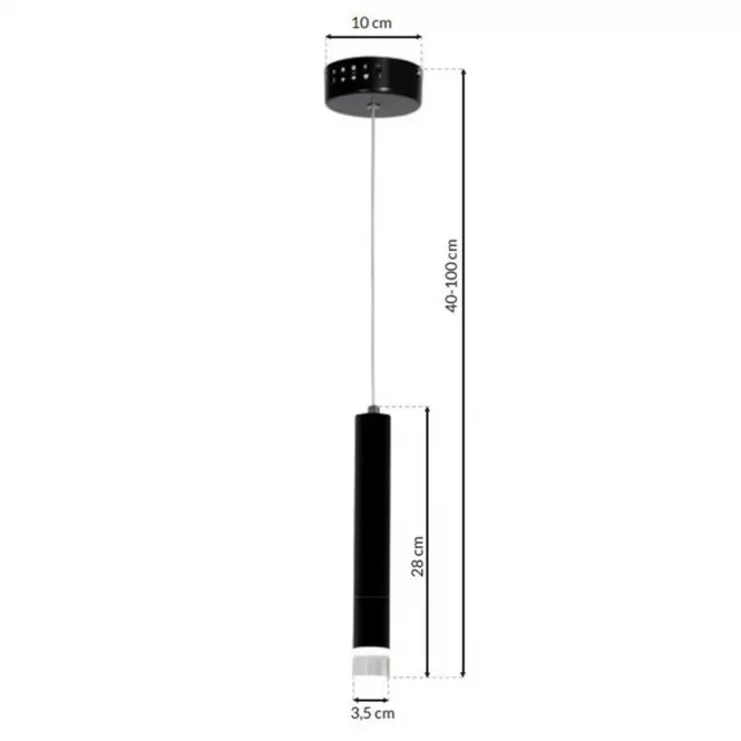 Luster LED ML182 Carbon LW1