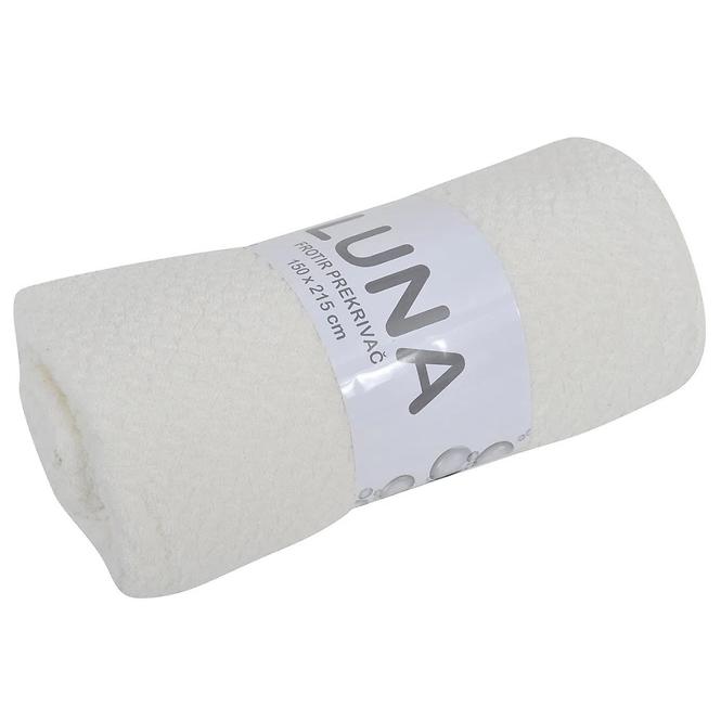 Prikrývka na posteľ Luna bavlna 150x215 biela