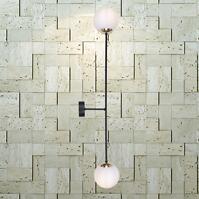 Nástenné svietidlo Isla Čierna/Patina K-4917 LW2