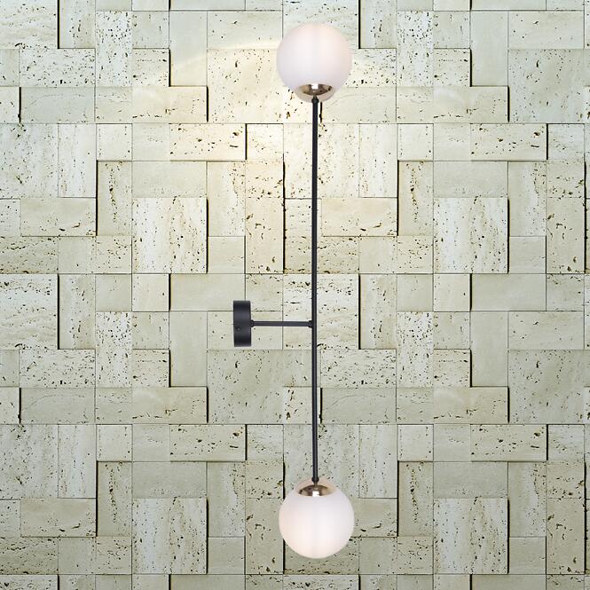 Nástenné svietidlo Isla Čierna/Patina K-4917 LW2